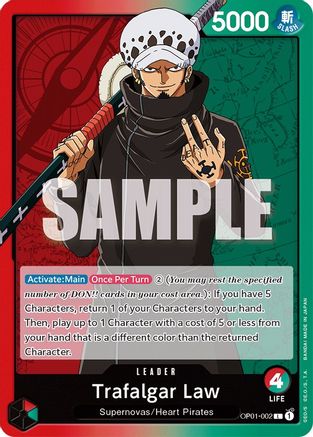 Trafalgar Law (002) (OP01-002) [Romance Dawn] One Piece Single Bandai