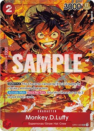 Monkey.D.Luffy (024) (Parallel) (OP01-024) [Romance Dawn] Foil One Piece Single Bandai