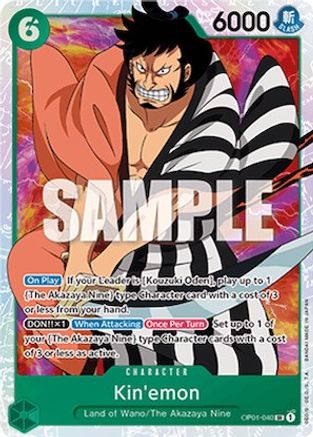 Kin'emon (OP01-040) [Romance Dawn] Foil One Piece Single Bandai