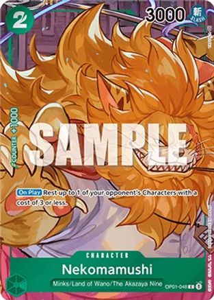 Nekomamushi (Box Topper) (OP01-048) [Romance Dawn] Foil One Piece Single Bandai