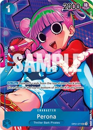Perona (Box Topper) (OP01-077) [Romance Dawn] Foil One Piece Single Bandai