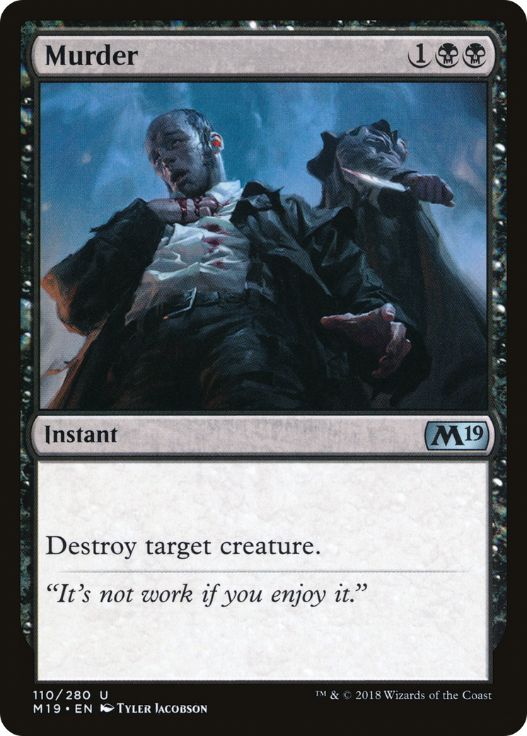 Murder (M19-110) [Core Set 2019] MTG Single Wizards of the Coast