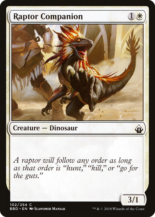 Raptor Companion (BBD-102) [Battlebond] MTG Single Wizards of the Coast