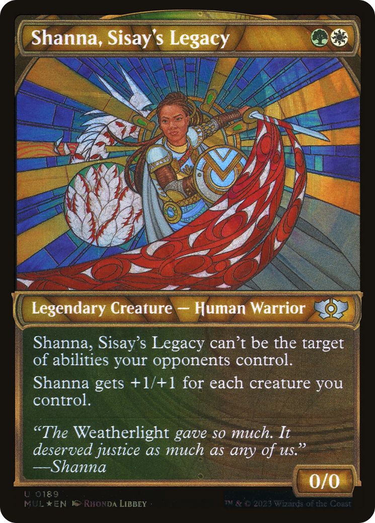 Shanna, Sisay's Legacy (MUL-189) [Multiverse Legends] (Showcase) Foil MTG Single Wizards of the Coast