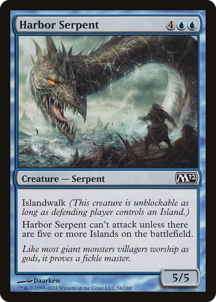 Harbor Serpent (M12-056) [Magic 2012] MTG Single Wizards of the Coast
