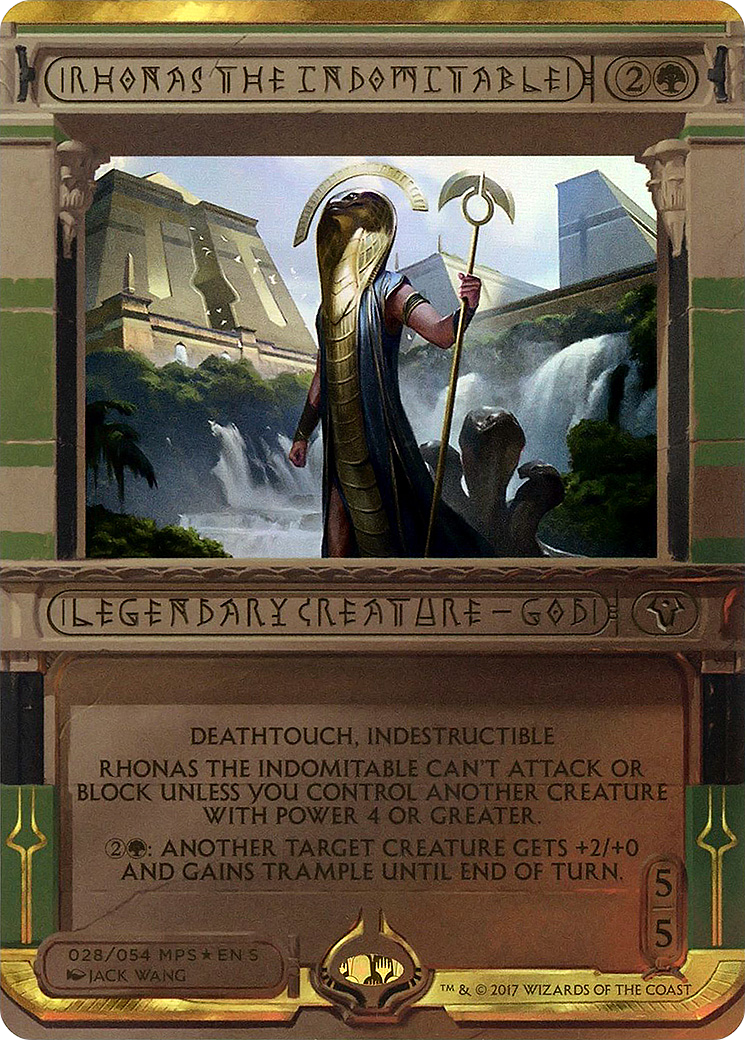 Rhonas the Indomitable (MPS2-028) [Amonkhet Invocations] (Borderless) Foil MTG Single Wizards of the Coast