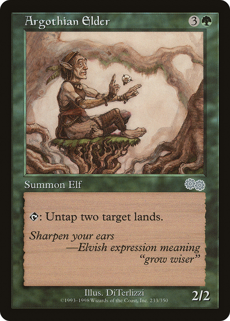 Argothian Elder (USG-233) [Urza's Saga] MTG Single Wizards of the Coast