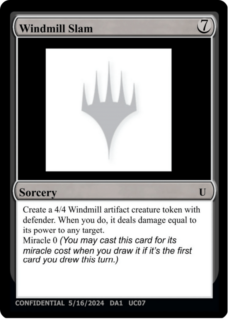 Windmill Slam (UNK-UC07) [Misc] Unknown Event MTG Single Wizards of the Coast