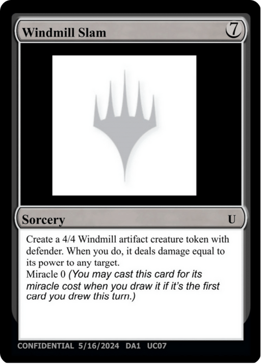 Windmill Slam (UNK-UC07) [Misc] Unknown Event MTG Single Wizards of the Coast