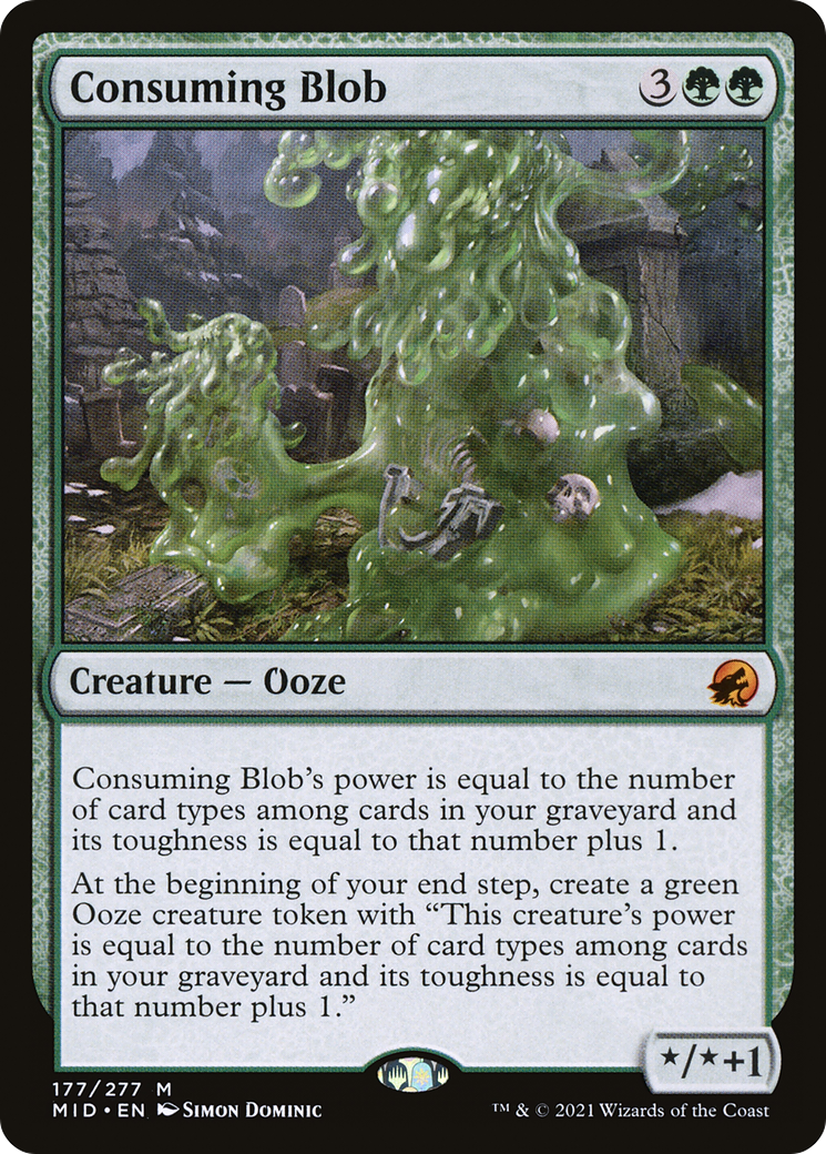 Consuming Blob (MID-177) [Innistrad: Midnight Hunt] MTG Single Wizards of the Coast
