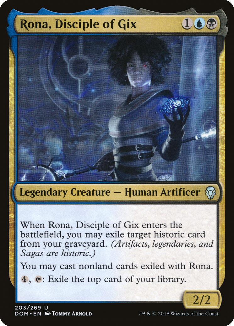 Rona, Disciple of Gix (DOM-203) [Dominaria] Foil MTG Single Wizards of the Coast