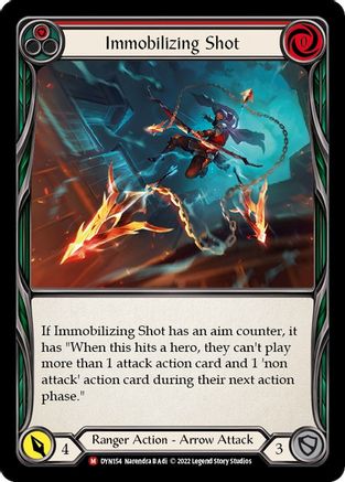 Immobilizing Shot [DYN154] (Dynasty)  Rainbow Foil Flesh And Blood Single Flesh And Blood   