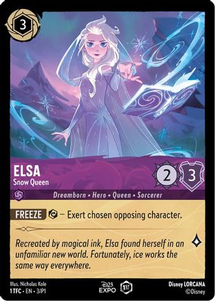 Elsa - Snow Queen (3) [D23 Promos] Holofoil Lorcana Single Disney