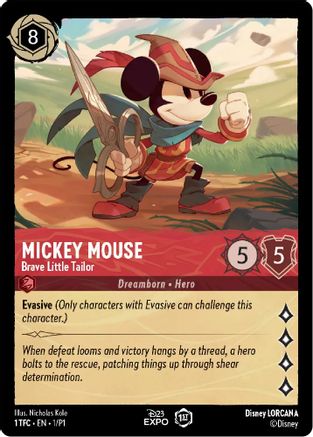 Mickey Mouse (1) [D23 Promos] Lorcana Single Disney