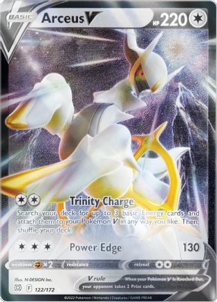 Arceus V - 122/172 (Metal Card) (122) - [Misc: Cards & Products] Holofoil Pokemon Single Pokémon