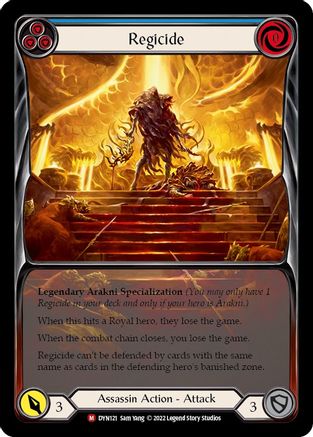 Regicide (Extended Art) [DYN121] (Dynasty)  Rainbow Foil Flesh And Blood Single Flesh And Blood   
