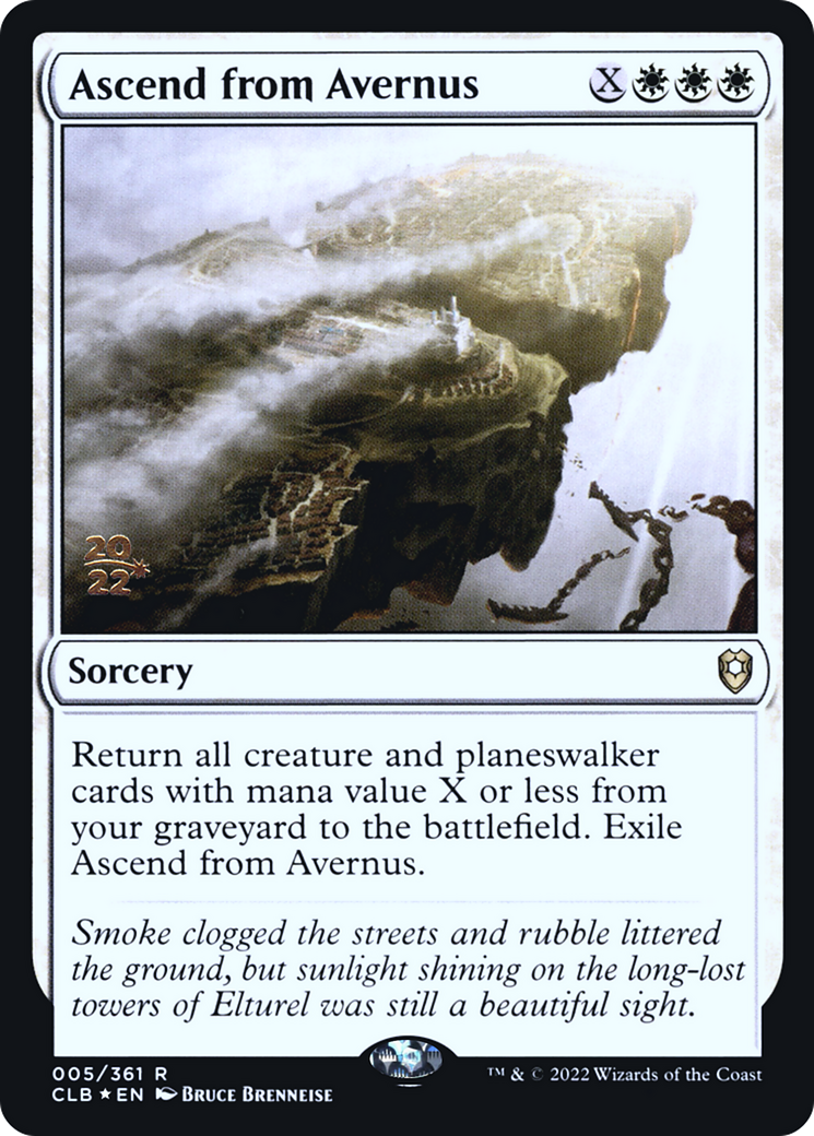 Ascend from Avernus (PRE-005) [Battle for Baldur's Gate Promos] Foil MTG Single Wizards of the Coast