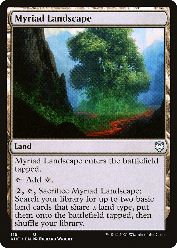 Myriad Landscape (KHC-115) [Kaldheim Commander] MTG Single Wizards of the Coast