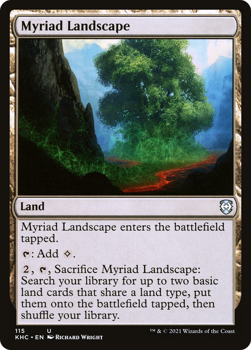 Myriad Landscape (KHC-115) [Kaldheim Commander] MTG Single Wizards of the Coast