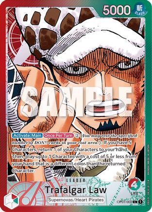 Trafalgar Law (002) (Parallel) (OP01-002) [Romance Dawn] Foil One Piece Single Bandai