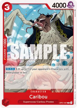 Caribou (OP01-007) [Romance Dawn] One Piece Single Bandai