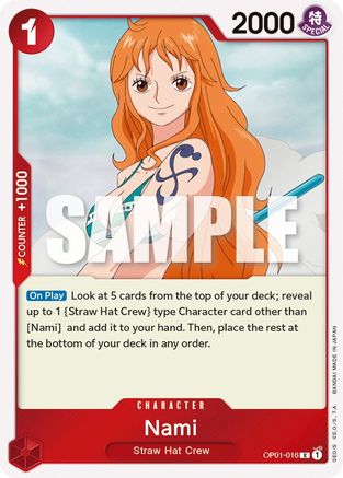 Nami (OP01-016) [Romance Dawn] Foil One Piece Single Bandai
