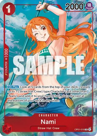 Nami (Parallel) (OP01-016) [Romance Dawn] Foil One Piece Single Bandai