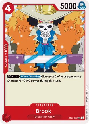 Brook (OP01-022) [Romance Dawn] One Piece Single Bandai