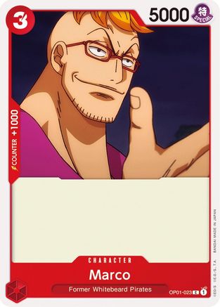 Marco (OP01-023) [Romance Dawn] One Piece Single Bandai