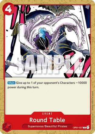 Round Table (OP01-027) [Romance Dawn] One Piece Single Bandai