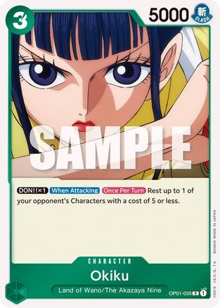Okiku (OP01-035) [Romance Dawn] Foil One Piece Single Bandai