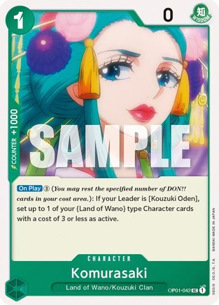 Komurasaki (OP01-042) [Romance Dawn] One Piece Single Bandai