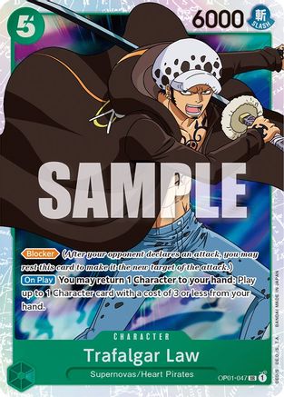 Trafalgar Law (047) (OP01-047) [Romance Dawn] Foil One Piece Single Bandai