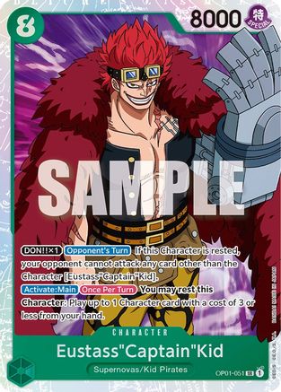 Eustass"Captain"Kid (OP01-051) [Romance Dawn] Foil One Piece Single Bandai