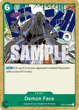 Demon Face (OP01-056) [Romance Dawn] One Piece Single Bandai