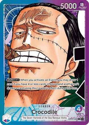 Crocodile (062) (Parallel) (OP01-062) [Romance Dawn] Foil One Piece Single Bandai