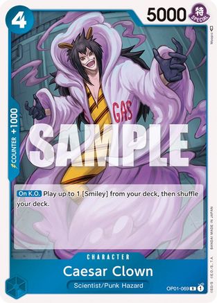 Caesar Clown (OP01-069) [Romance Dawn] Foil One Piece Single Bandai