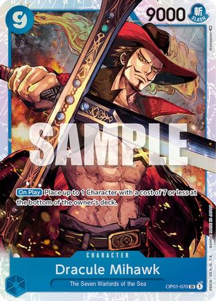 Dracule Mihawk (OP01-070) [Romance Dawn] Foil One Piece Single Bandai