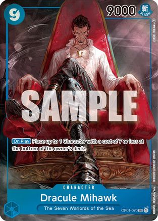 Dracule Mihawk (Parallel) (OP01-070) [Romance Dawn] Foil One Piece Single Bandai