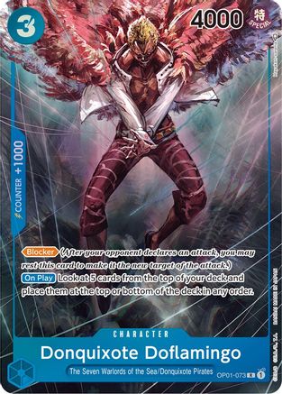 Donquixote Doflamingo (073) (Parallel) (OP01-073) [Romance Dawn] Foil One Piece Single Bandai