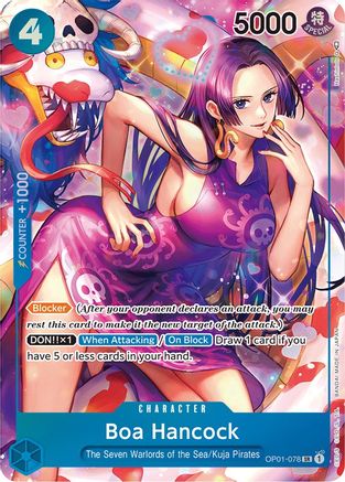 Boa Hancock (Parallel) (OP01-078) [Romance Dawn] Foil One Piece Single Bandai