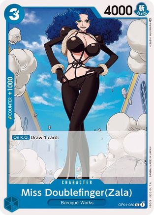 Miss Doublefinger(Zala) (OP01-080) [Romance Dawn] One Piece Single Bandai