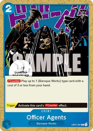 Officer Agents (OP01-087) [Romance Dawn] One Piece Single Bandai