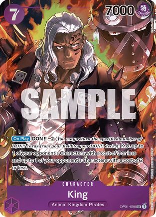 King (096) (Parallel) (OP01-096) [Romance Dawn] Foil One Piece Single Bandai