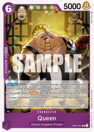 Queen (OP01-097) [Romance Dawn] Foil One Piece Single Bandai