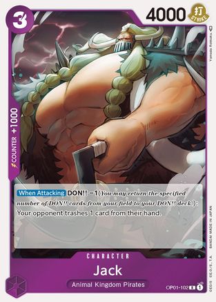 Jack (OP01-102) [Romance Dawn] Foil One Piece Single Bandai