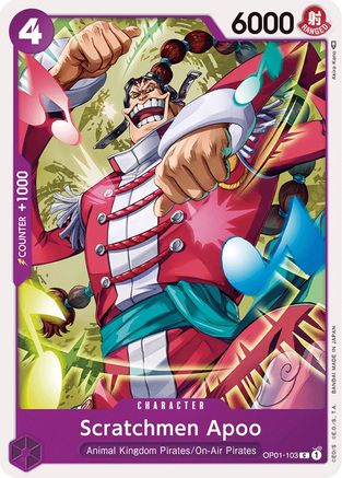 Scratchmen Apoo (OP01-103) [Romance Dawn] One Piece Single Bandai