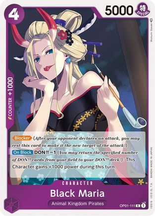 Black Maria (OP01-111) [Romance Dawn] Foil One Piece Single Bandai