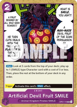 Artificial Devil Fruit SMILE (OP01-116) [Romance Dawn] One Piece Single Bandai