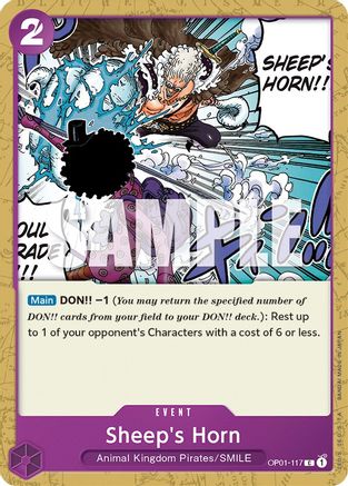 Sheep's Horn (OP01-117) [Romance Dawn] One Piece Single Bandai